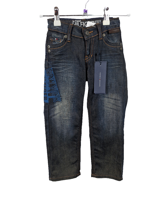 Hose - Tommy Hilfiger - lang - 98 - blau - mit Original-Etikett