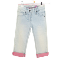 Jeans - noppies - lang - 110 - gebleicht/innenseite rosa - Girl