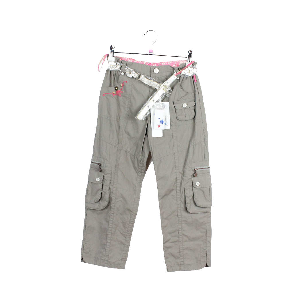 Hose- Pampolina - lang - 140 - oliv Cargo - mit - Gürtel noch verpackt - mit Original-Etikett