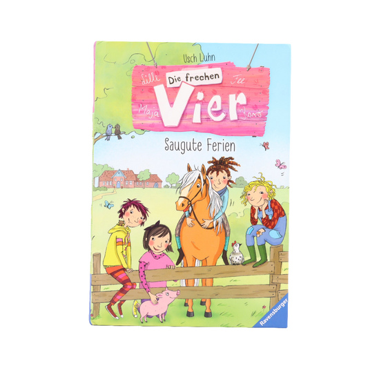 Grundschul-Buch - Ravensburger -  Die frechen Vier - Saugute Ferien - Sehr guter Zustand