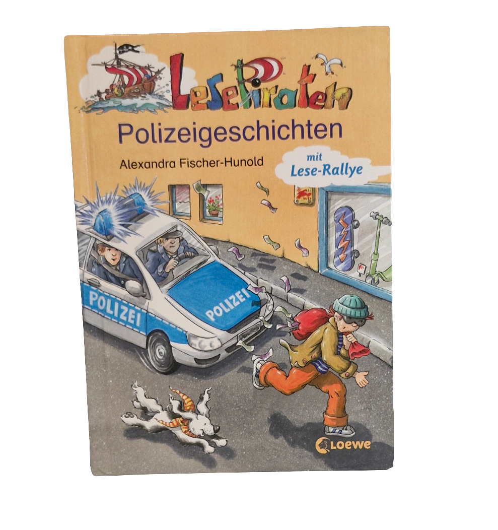 Grundschul-Buch - Loewe - Lesepiraten - Polizeigeschichten -  Zustand sehr gut