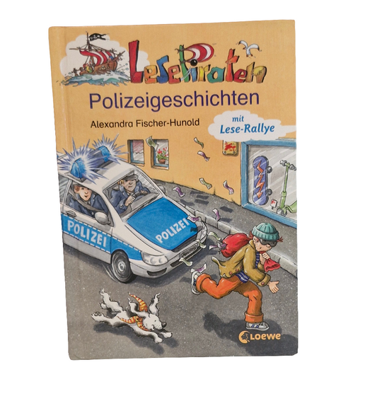 Grundschul-Buch - Loewe - Lesepiraten - Polizeigeschichten -  Zustand sehr gut
