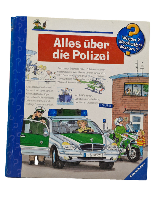 Wissensbuch Alles über die Polizei Wieso Weshalb Warum  Ravensburger Zustand gut