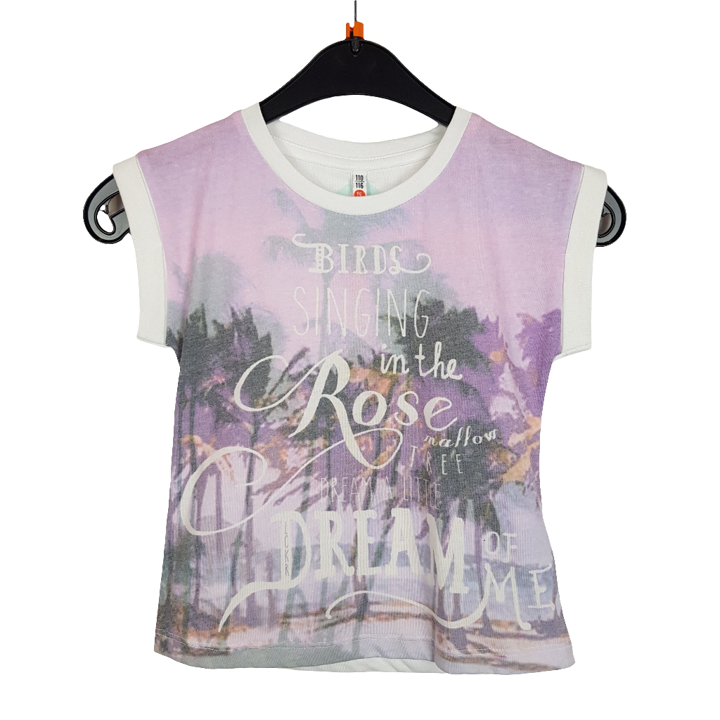 T-Shirt - LCKR  - lila - Schrift - Girl   mit Original Etikett