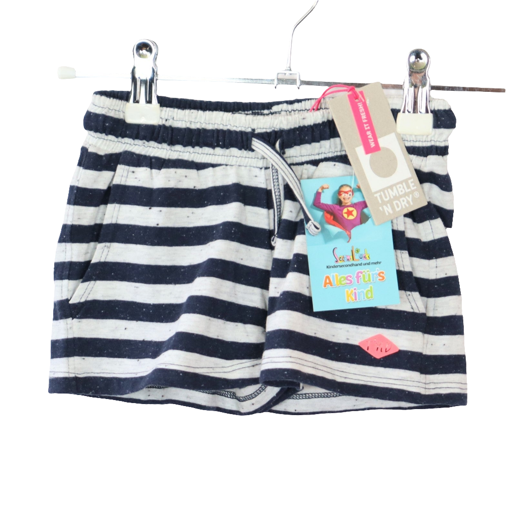 Hose - Tumble´n Dry - kurz - 92 - blau/weiß - gestreift - und mit Glitzer sehr guter Zustand
