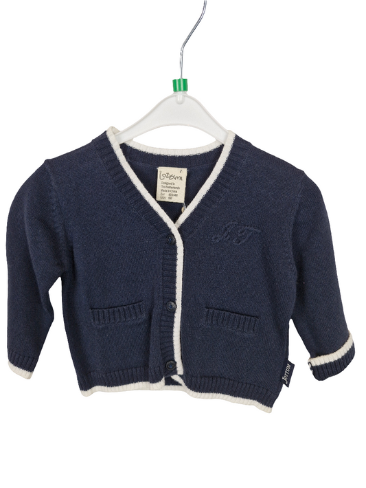 Jacke - Jottum - Strick - 62 - blau/weiß - mit Original-Etikett