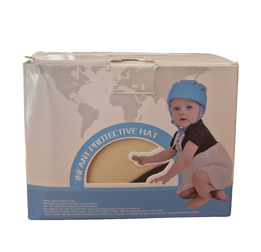 Schutzhelm - Infant - Protective Hat - gelb/orange - sehr guter Zustand