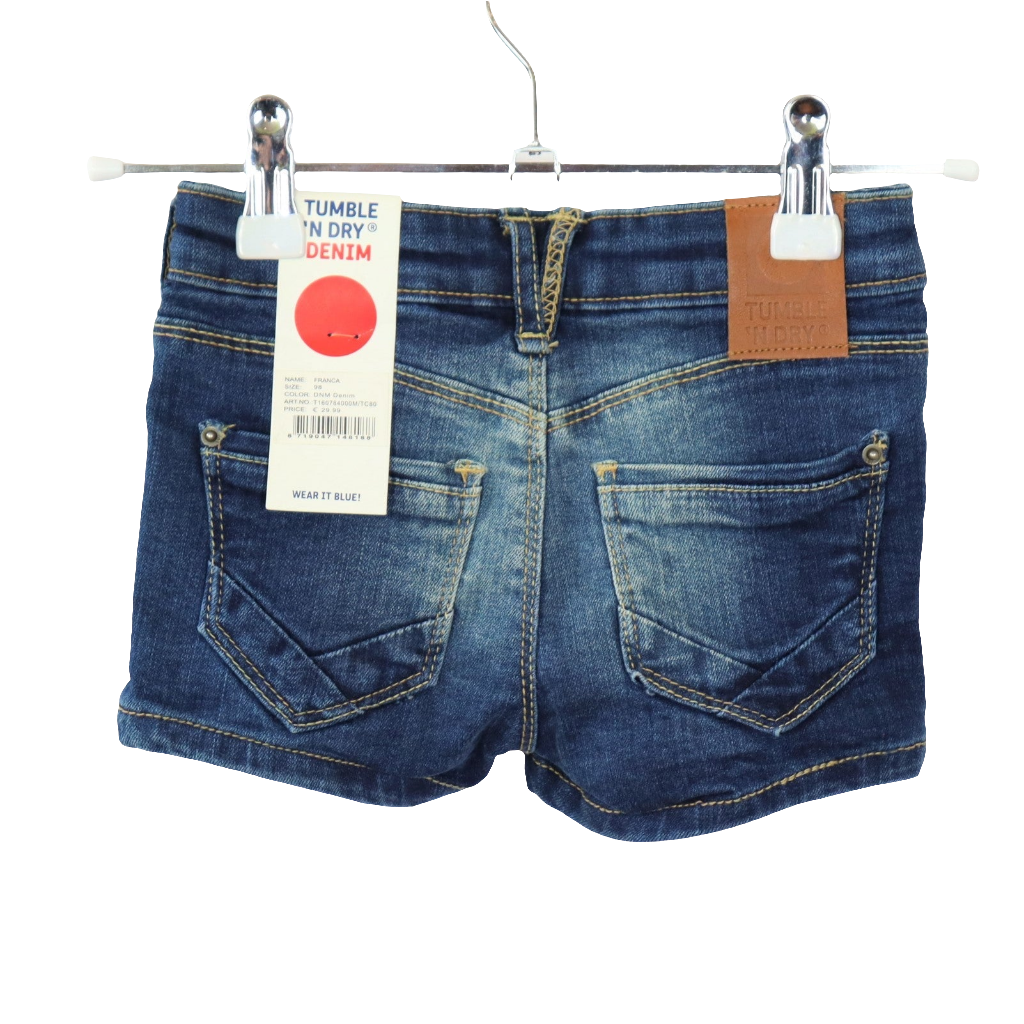 Hose - Tumble `N Dry - kurz - 98 - blau - Größen-verstellbar - Jeans - Girl - sehr guter Zustand