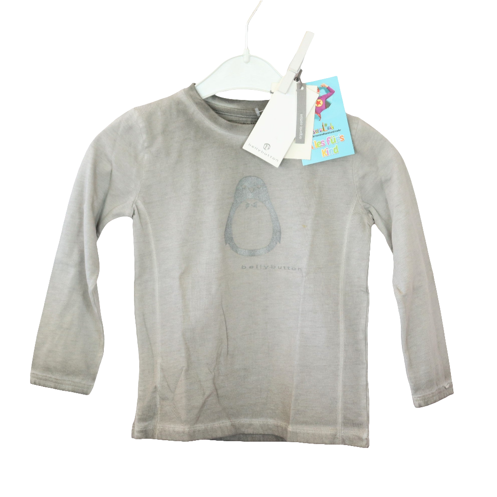 Langarm - Bellybutton - 68 - grau - Pinguin - Boy - sehr guter Zustand mit Original-Etikett