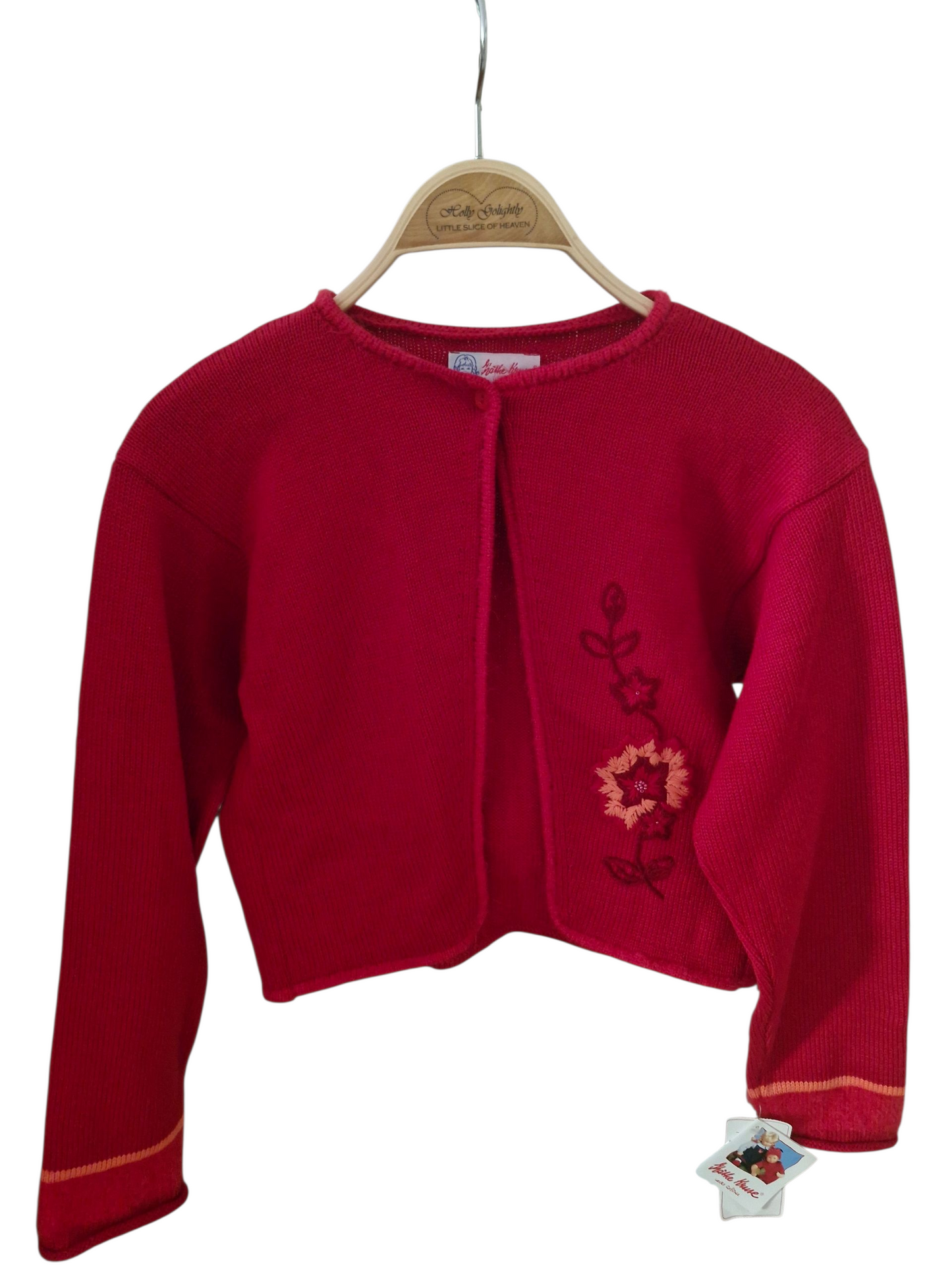Jacke - Strick - Käthe Kruse - mit  Stickereien und  Original-Etikett