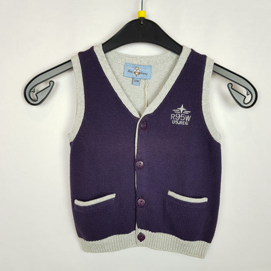 Pullunder - River Woods - 80 - grau/lila - Strick - Boy