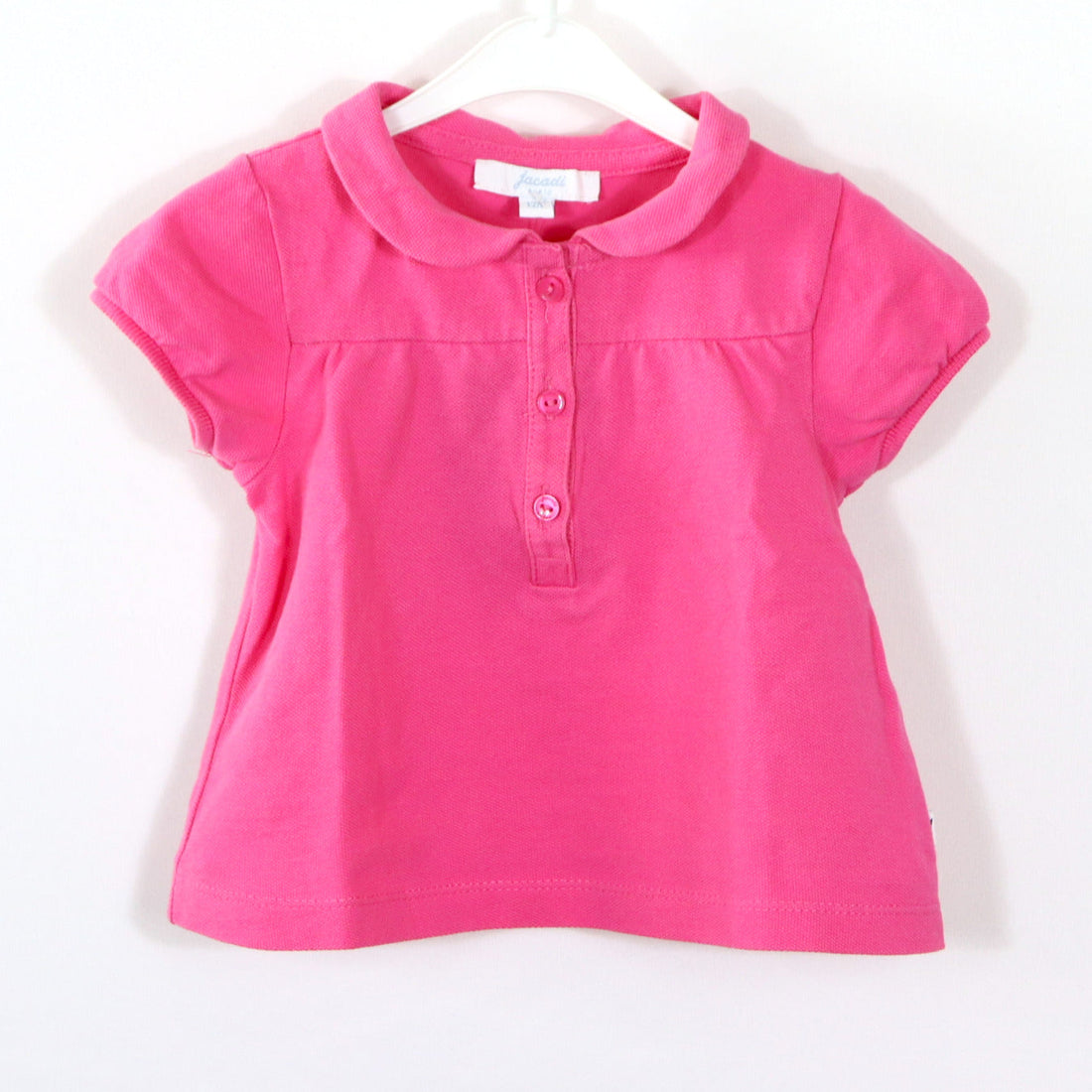 T-Shirt - Jacadi - 80 - pink - mit Kragen - Girl