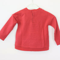 Pullover - bellybutton - Sweat - 68 - rosa/rot - Schrift - Girl - sehr guter Zustand