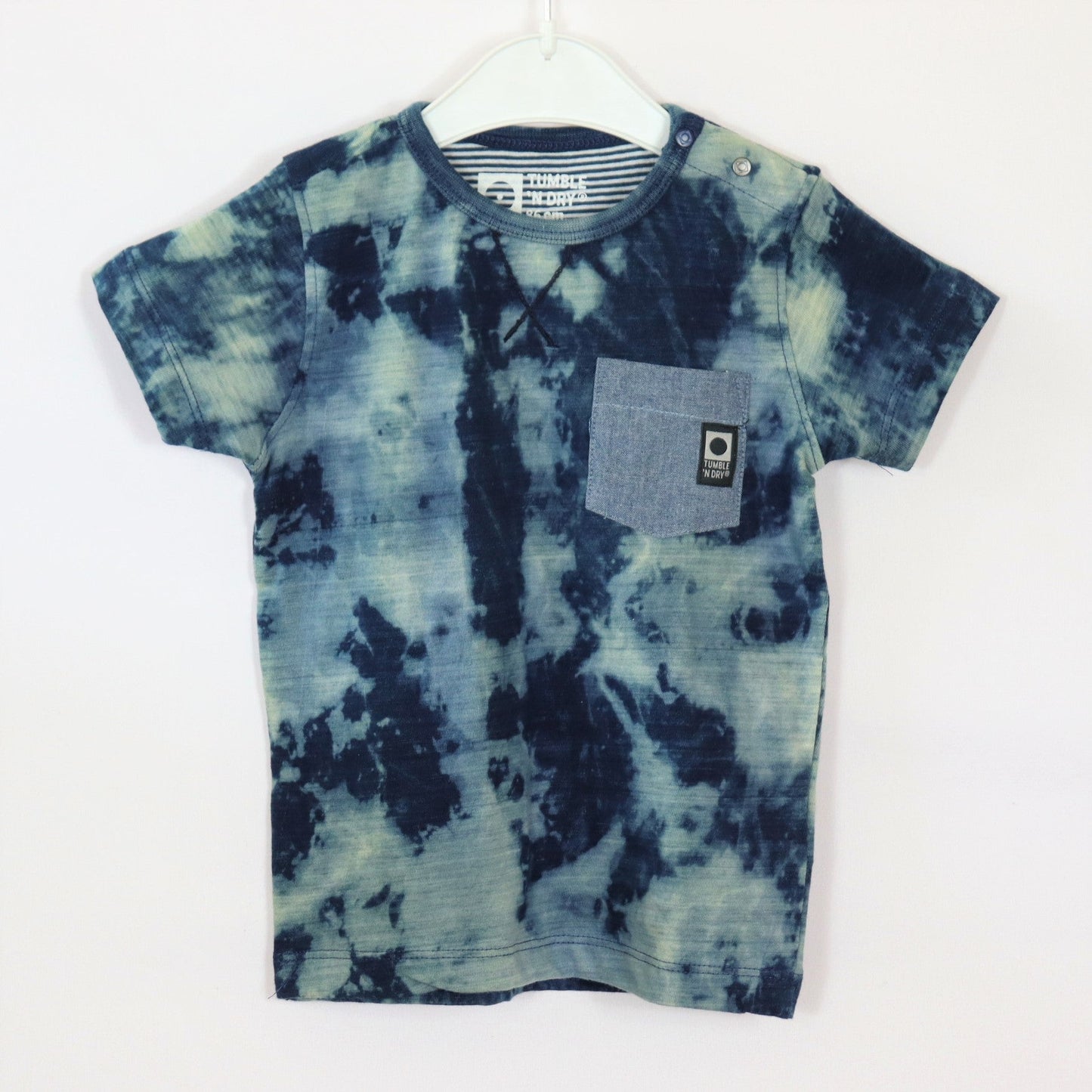 T-Shirt - Tumble`n Dry - 86 - blau - bedruckt - camouflage - Boy - sehr guter Zustand