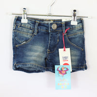 Hose - Tumble `N Dry - kurz - 98 - blau - Größen-verstellbar - Jeans - Girl - sehr guter Zustand