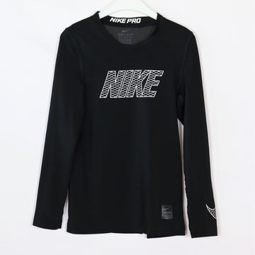 Sport-Shirt - Nike - Langarm - 140 - schwarz - sehr guter Zustand