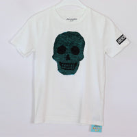 T-Shirt - Abercrombie - 140 - weiß - Totenkopf - Boy - sehr guter Zustand