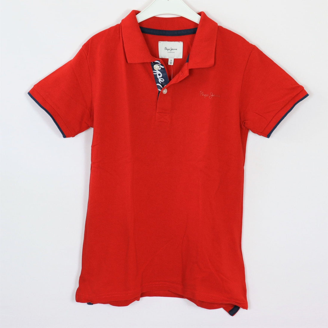 T-Shirt - Pepe Jeans - Polo - 140 - rot - Logo - Boy - sehr guter Zustand
