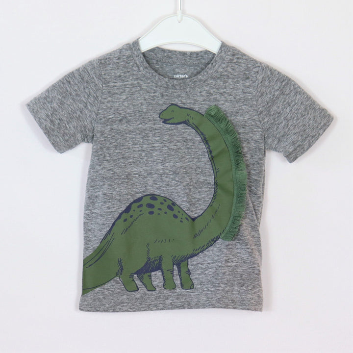 T-Shirt - Carter`s - 86 - grau/türkis - Dinosaurier - Boy - sehr guter Zustand