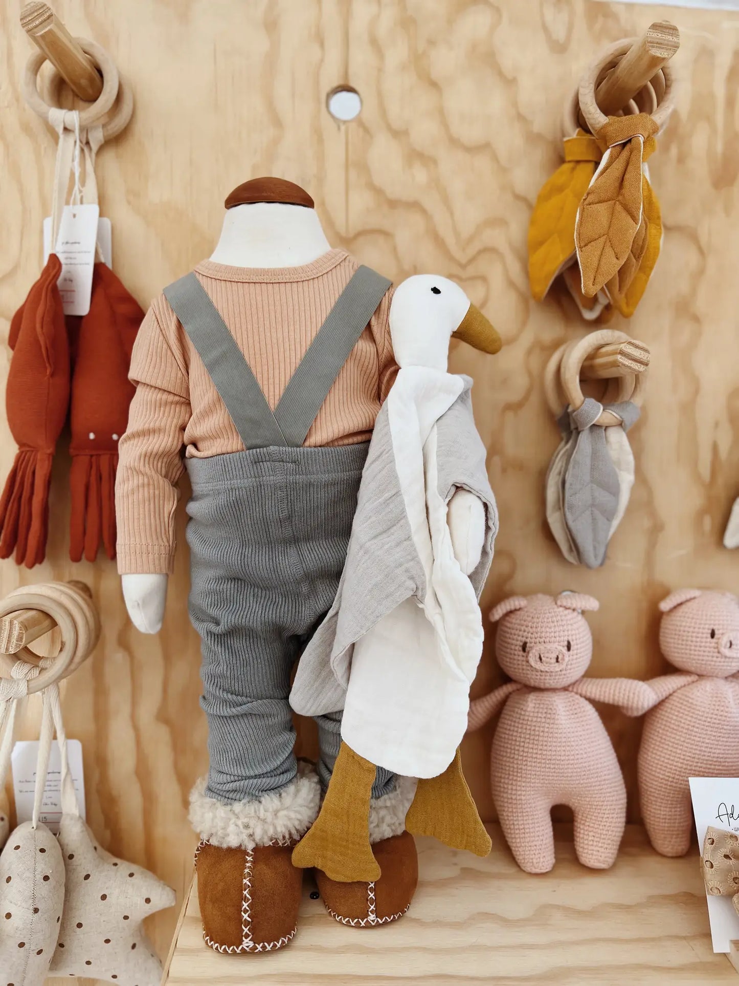 Ada Baby - Strickhose mit Trägern - 12-24  Monate - caramel NEUWARE